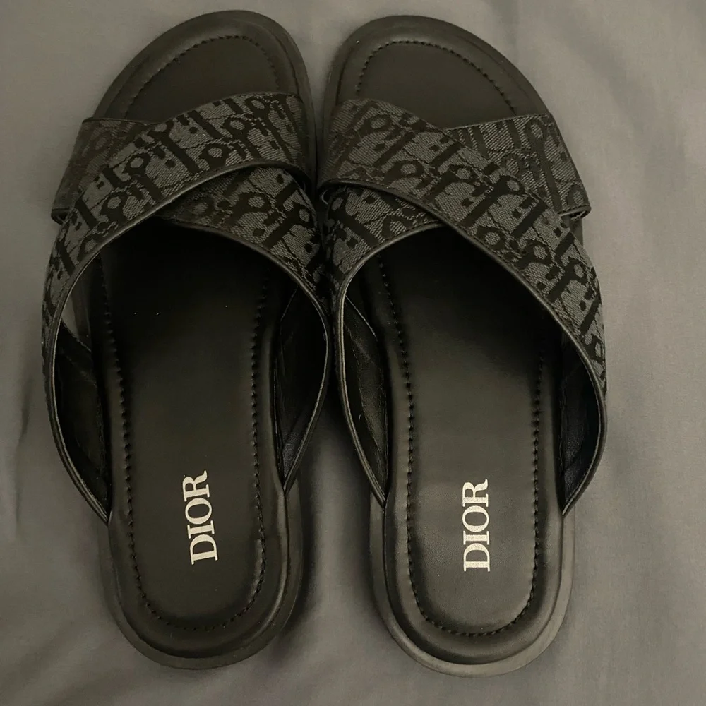 Dior Alias Sandal all black Dior oblique jacquard made in Italy - Picture 4 of 8